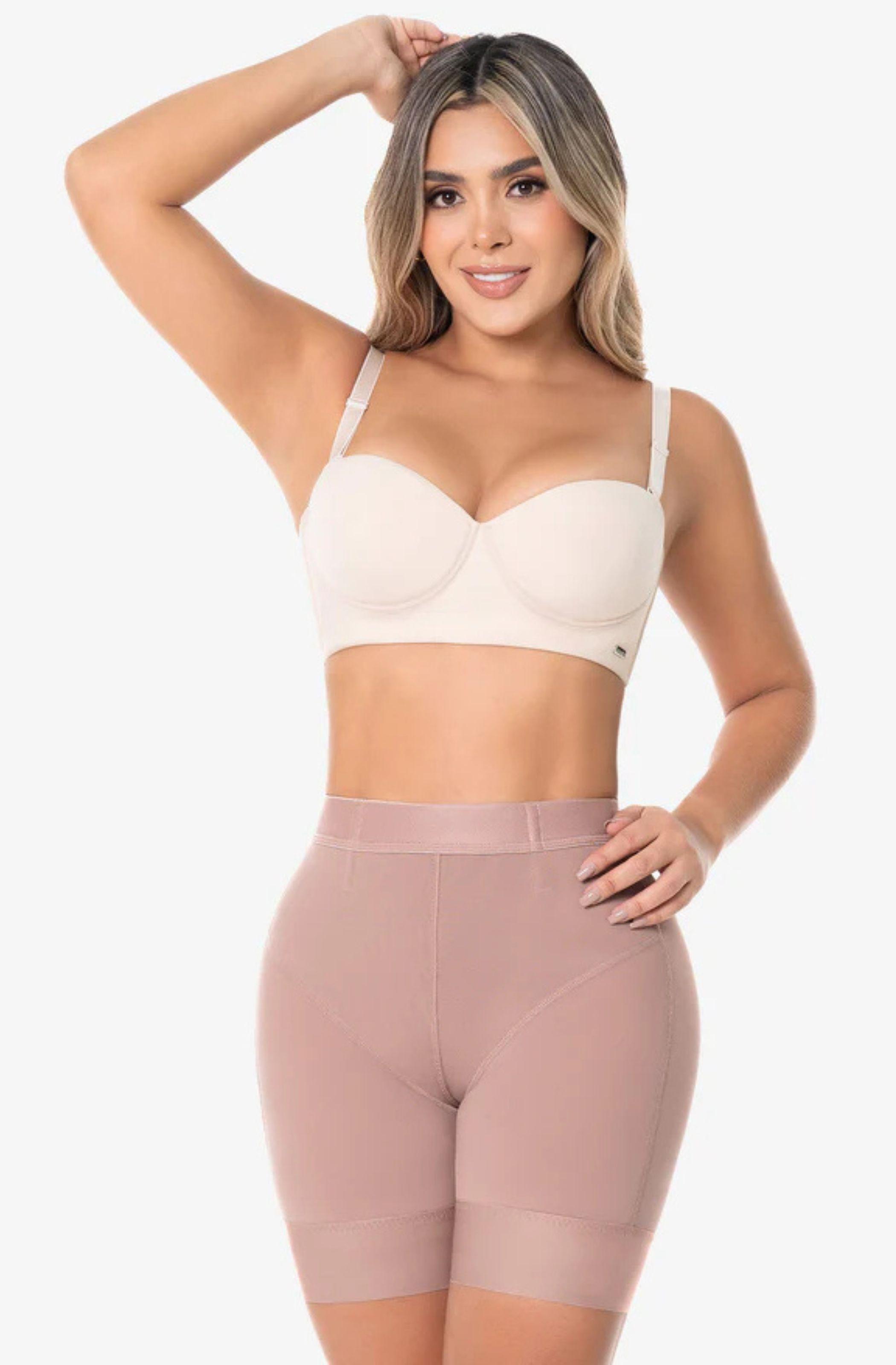 Faja Short de control semi reloj de arena a la cintura con cola ultra invisible